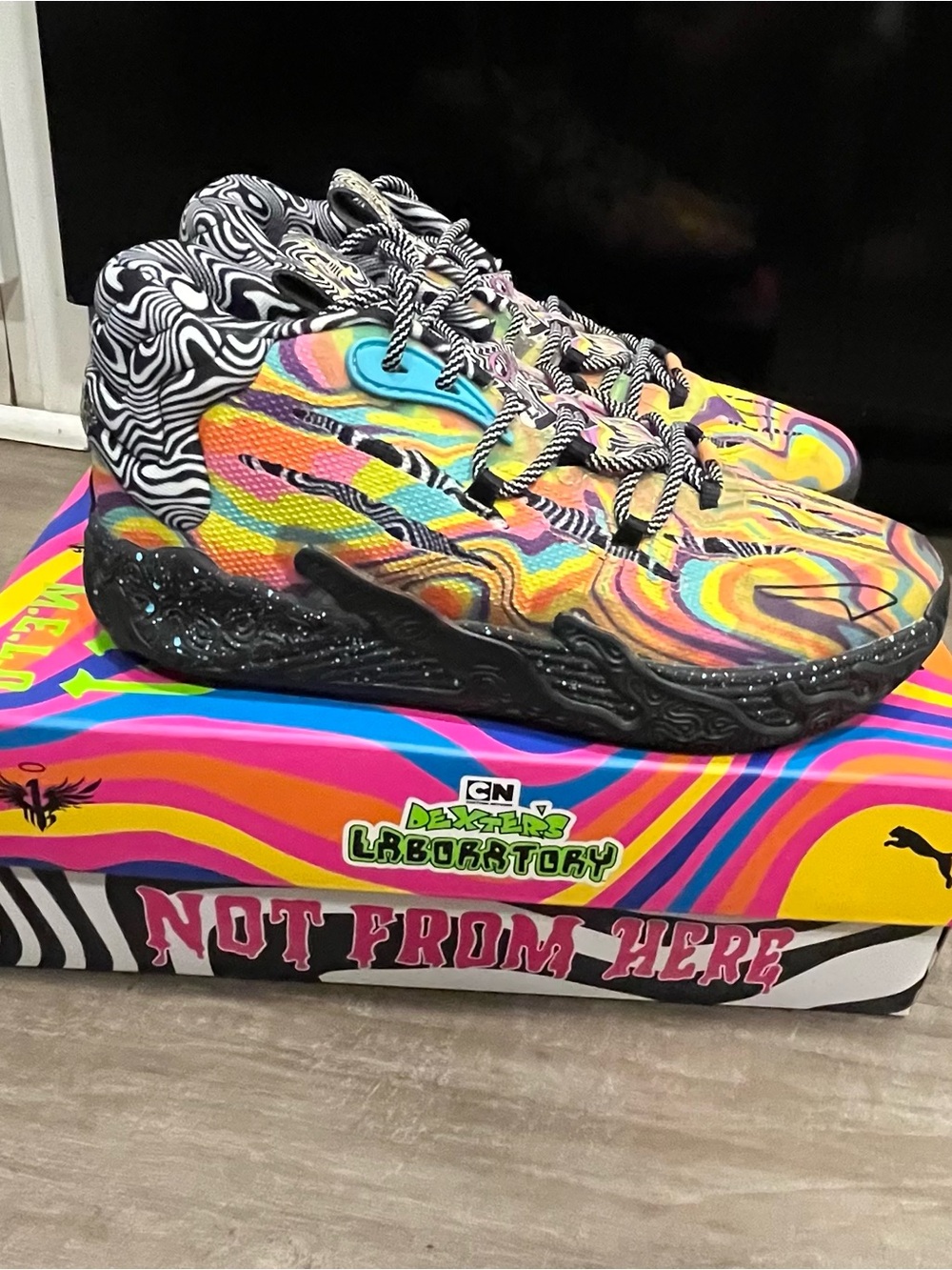 Mello Ball Puma Dexters Laboratory Edition Shoes size 6.5 New Never worn
